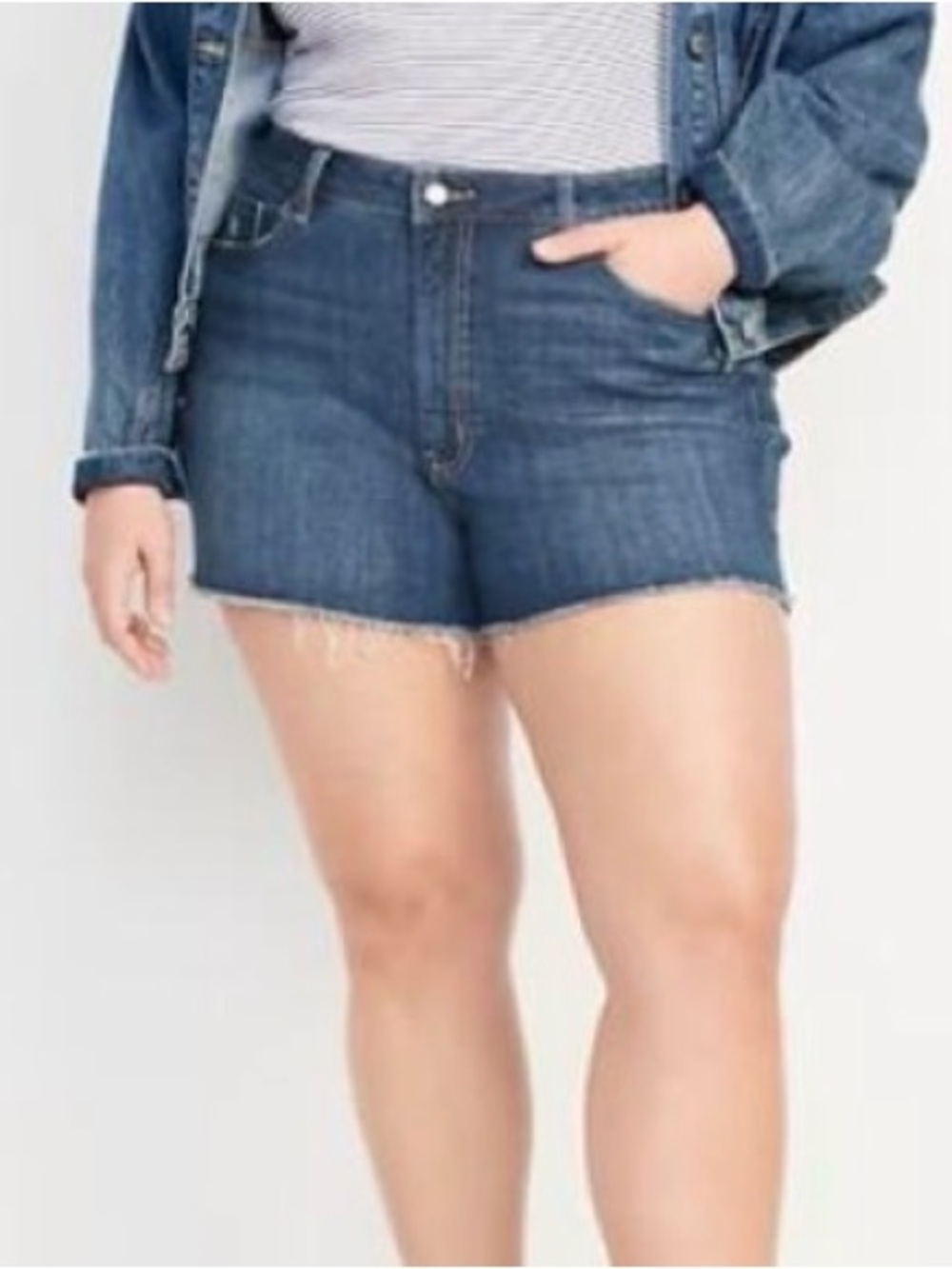 Old Navy High Rise O.G. Straight Denim Shorts 14